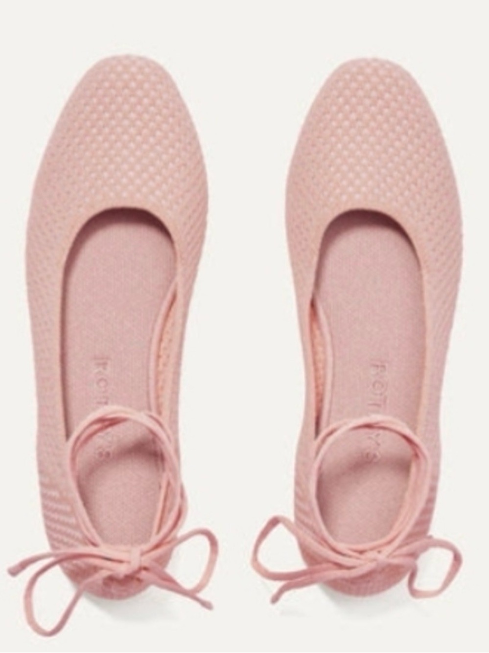 Rothy’s petal pink - Ballet Flats with Ankle Tie
